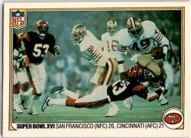 Super Bowl XVI [San Francisco vs. Cincinnati] #72
