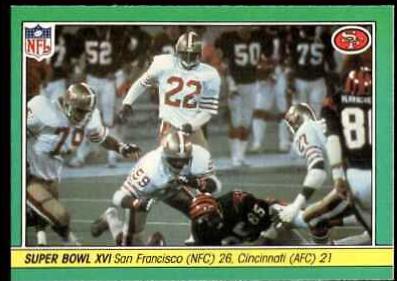 Super Bowl XVI [San Francisco 26, Cincinnati 21] #72