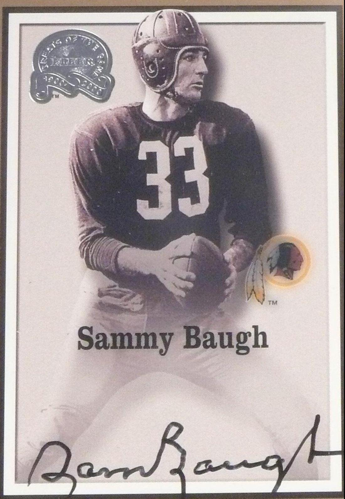Sammy Baugh [Autograph]