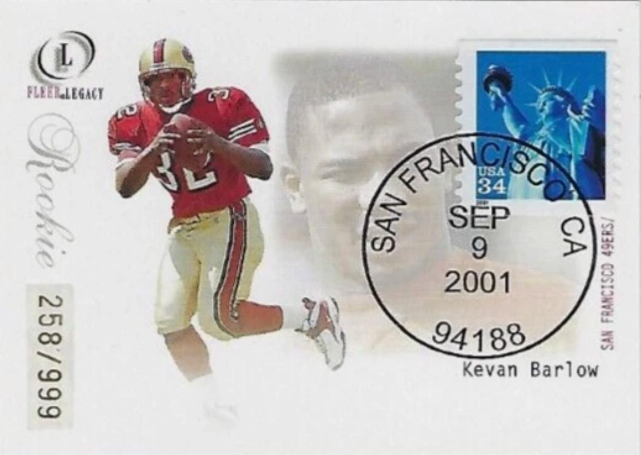 Kevan Barlow [Postmarked Rookies] #108