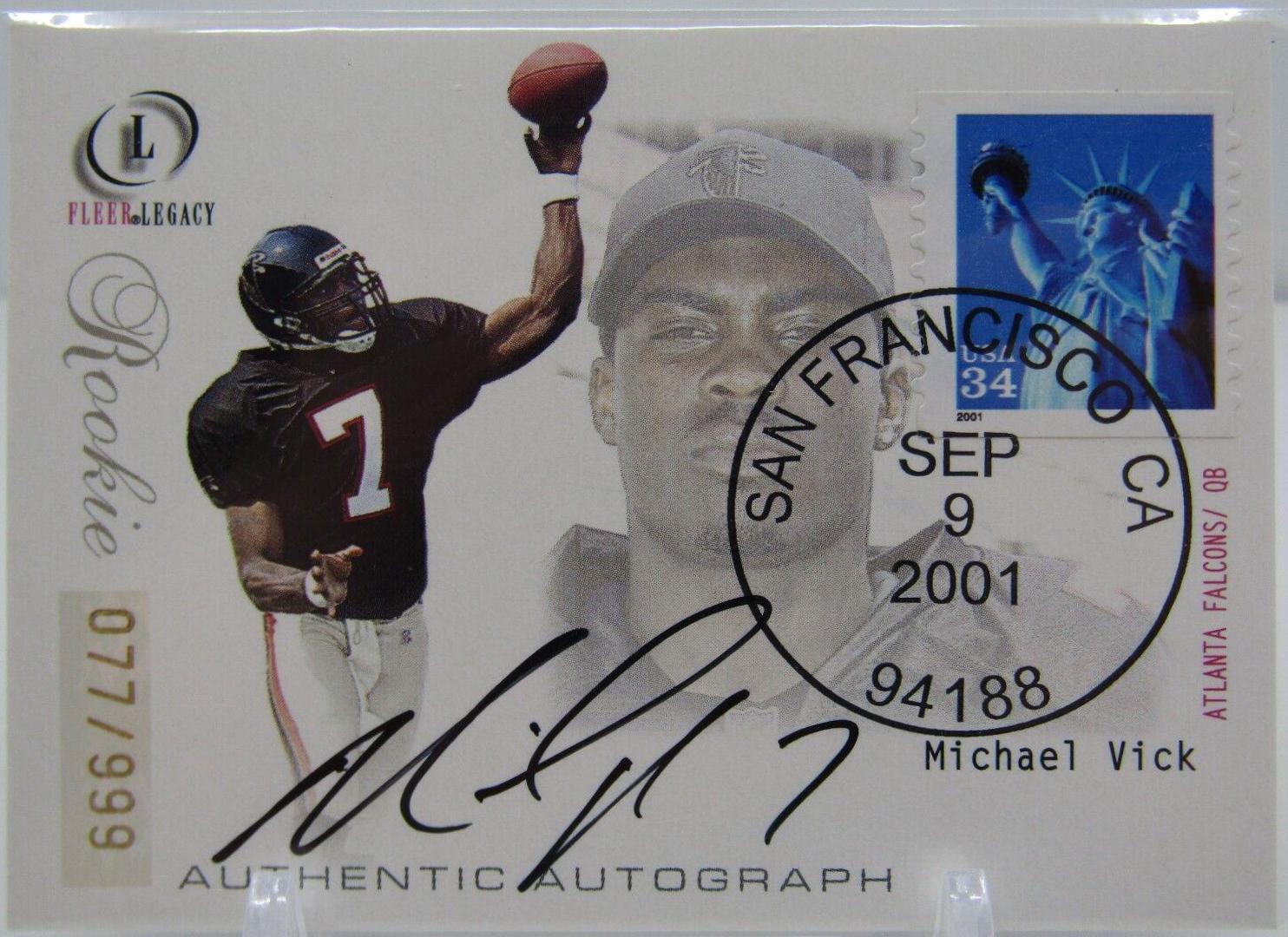 Michael Vick [Postmarked Rookies Autograph] #91