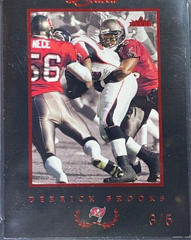 Derrick Brooks [Black Border Red] #64