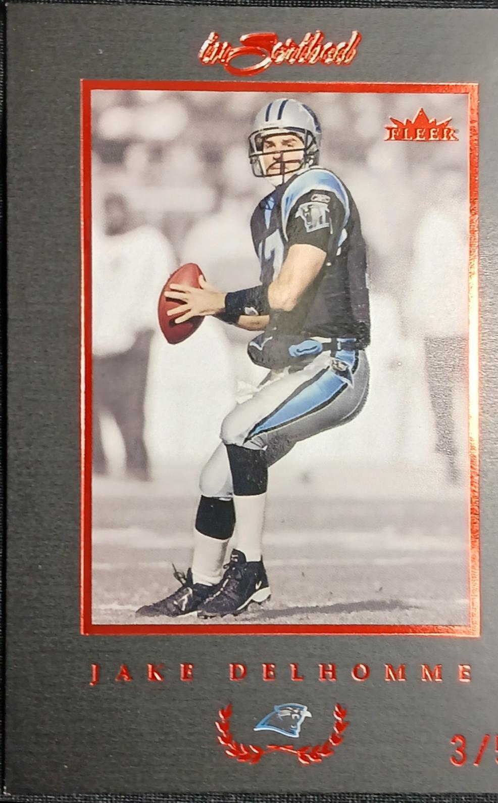 Jake Delhomme [Black Border Red] #50