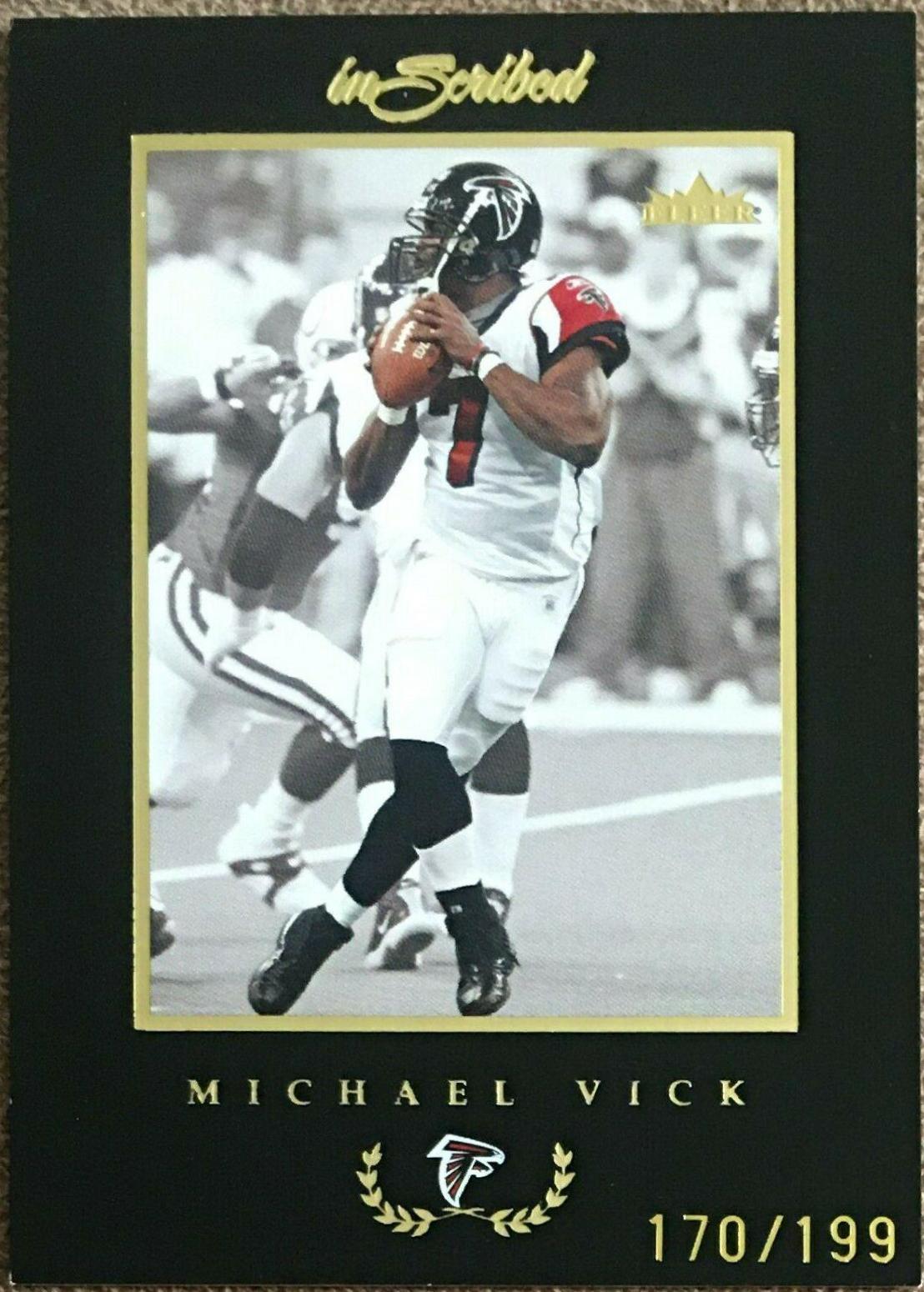 Michael Vick [Black Border Gold] #25