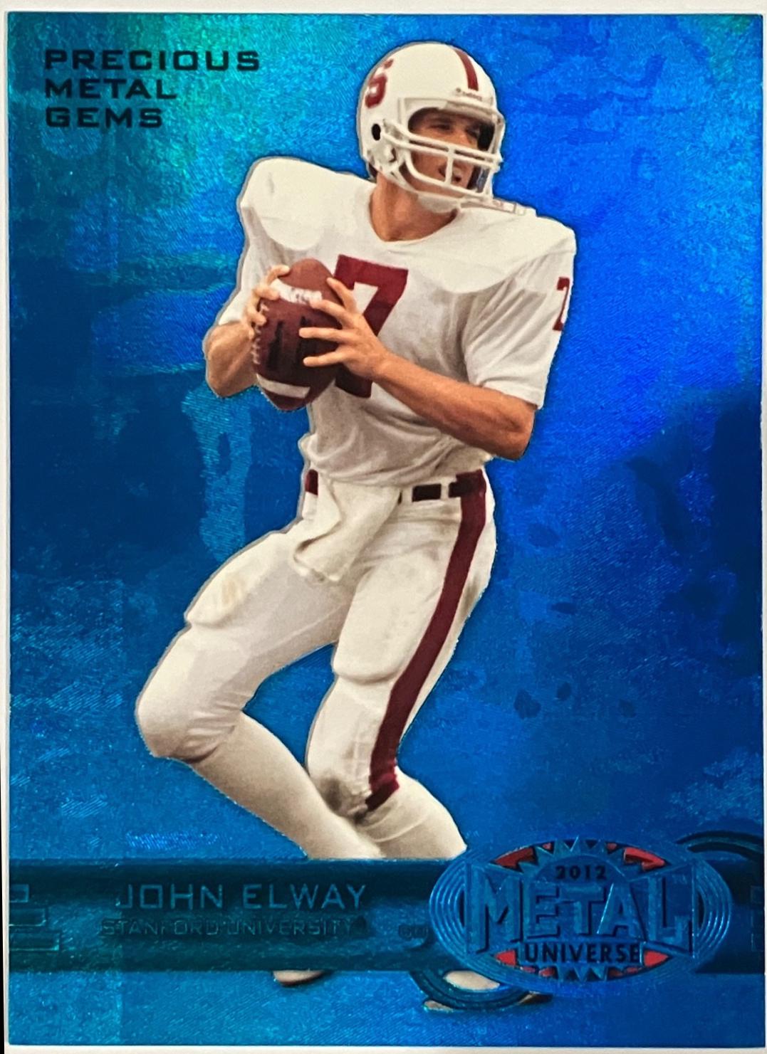 John Elway [Precious Metal Gems Blue] #M-12