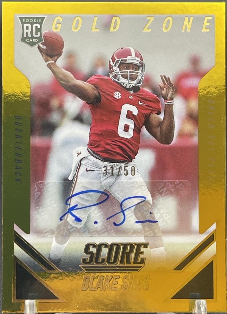 Blake Sims [Autograph Gold Zone] #372