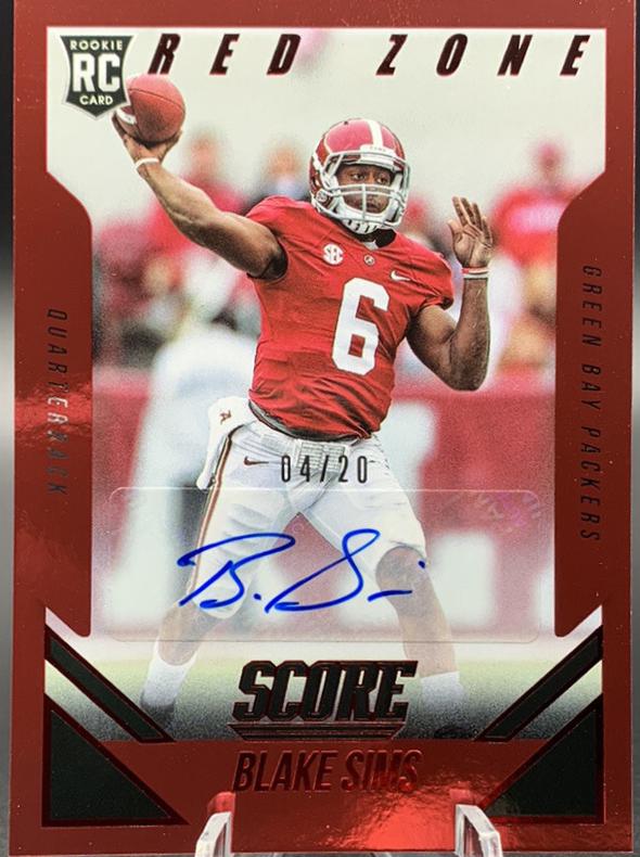 Blake Sims [Autograph Red Zone] #372