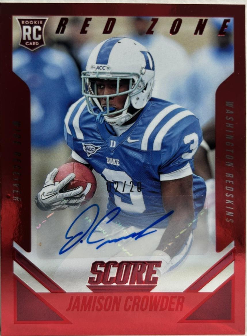Jamison Crowder [Autograph Red Zone] #404