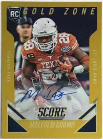 Malcolm Brown [Autograph Gold Zone] #378