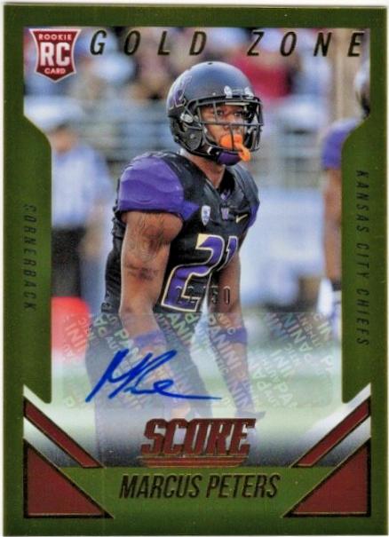 Marcus Peters [Autograph Gold Zone] #440