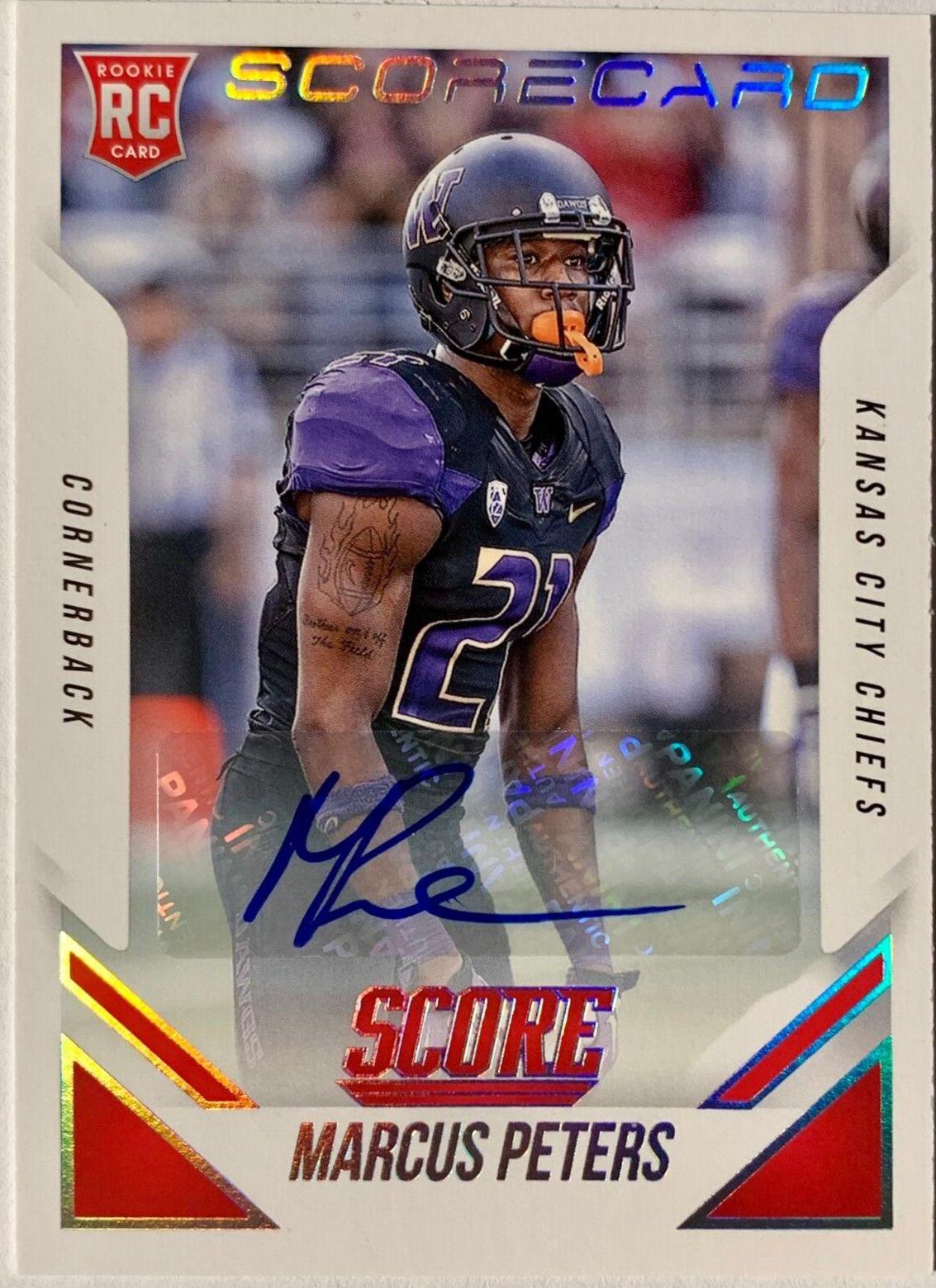 Marcus Peters [Autograph Scorecard] #440