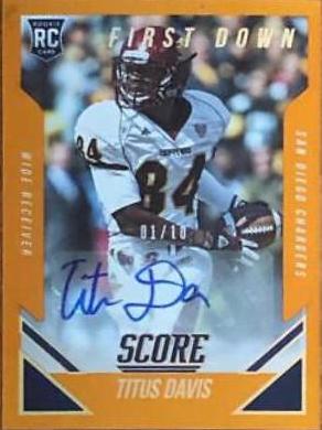 Titus Davis [Autograph First Down] #433