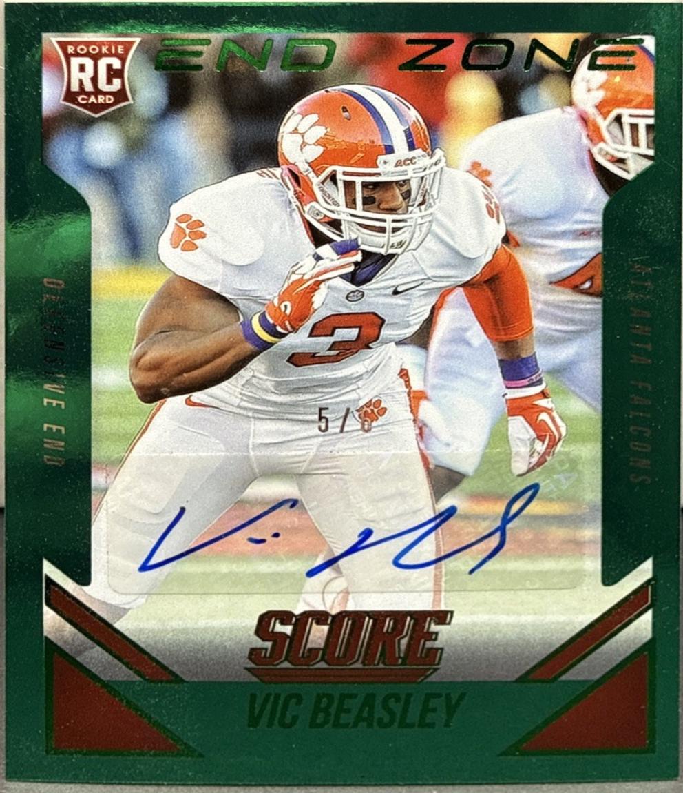 Vic Beasley [Autograph End Zone] #344