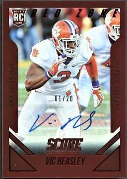 Vic Beasley [Autograph Red Zone] #344