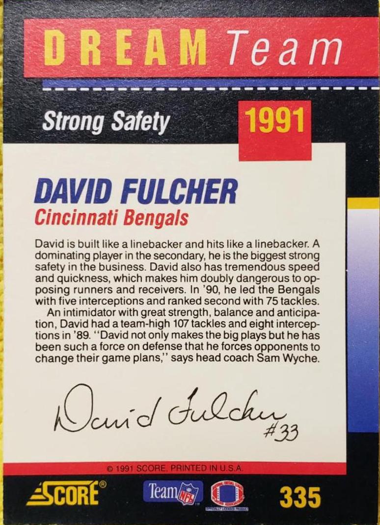 David Fulcher #335