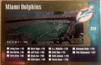 Miami Dolphins, New Orleans Saints [Gold Zone] #314