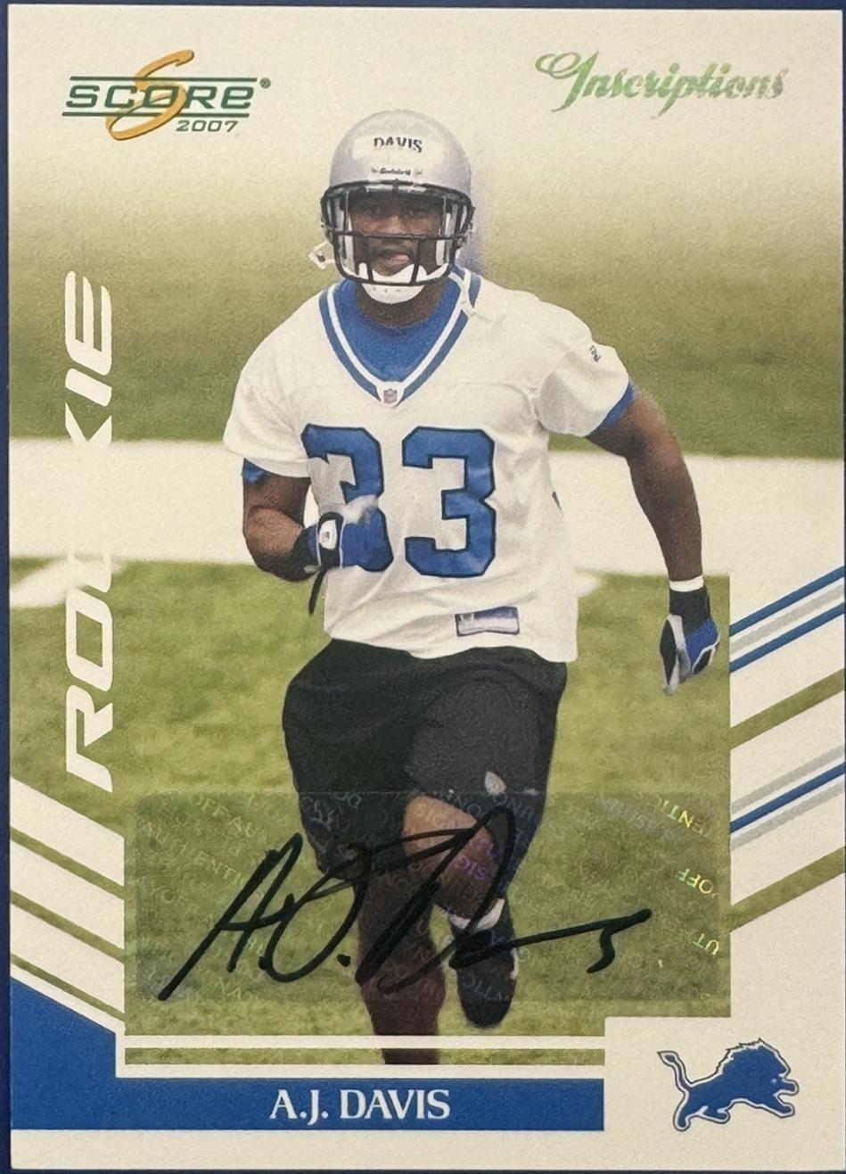 A.J. Davis [Inscriptions Autograph] #298