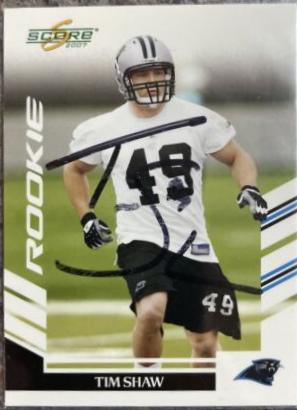 Tim Shaw [Inscriptions Autograph] #308