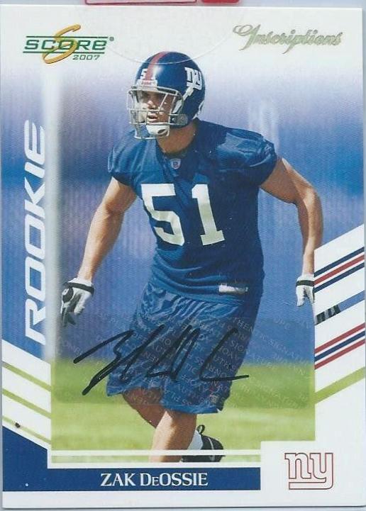 Zak DeOssie [Inscriptions Autograph] #323