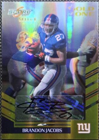 Brandon Jacobs [Gold Zone Autograph] #14