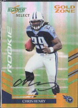 Chris Henry [Gold Zone Autograph] #403