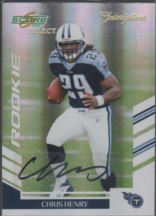 Chris Henry [Inscriptions Autograph] #403