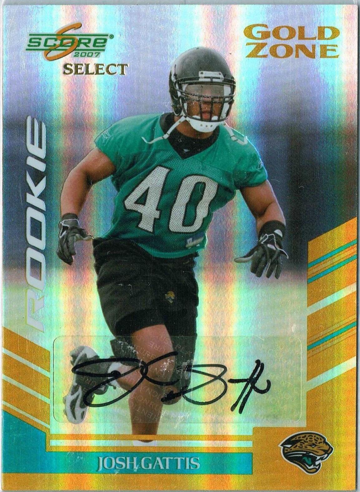 Josh Gattis [Gold Zone Autograph] #322