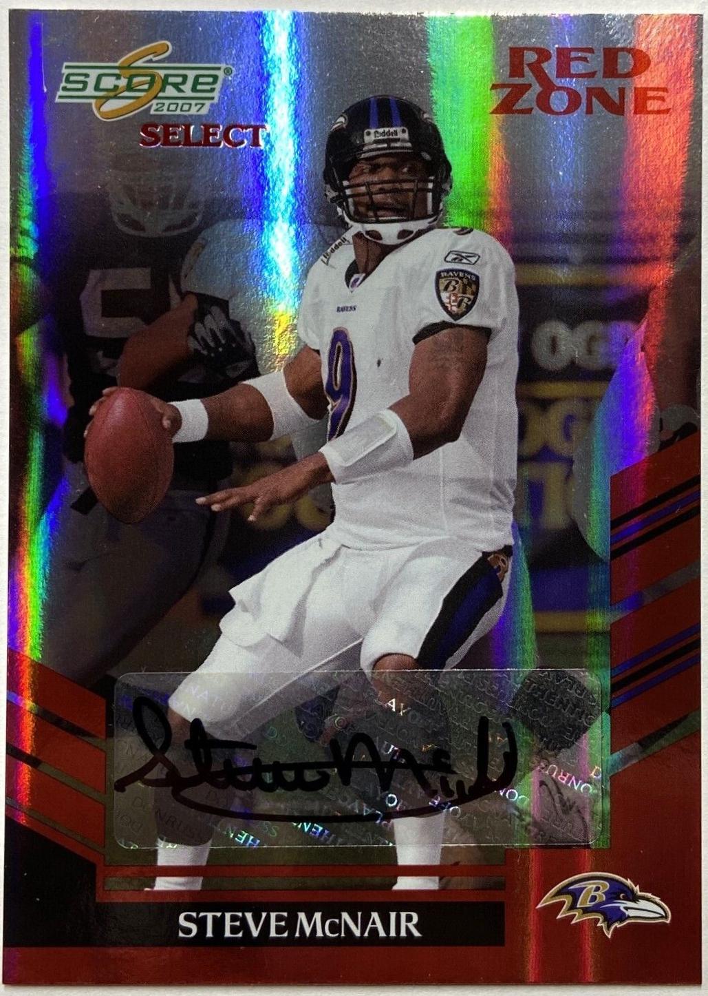 Steve McNair [Red Zone Autograph] #176