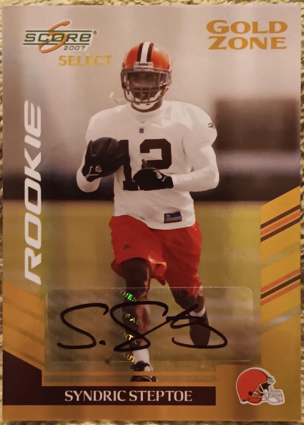 Syndric Steptoe [Gold Zone Autograph] #317