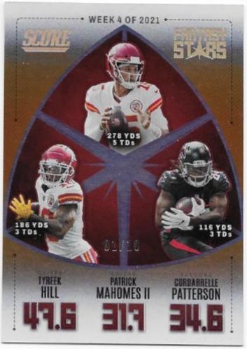 Tyreek Hill, Patrick Mahomes II, Cordarrelle Patterson [First Down] #FS4