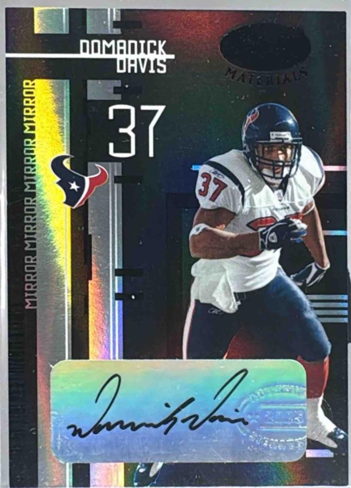 Domanick Davis [Mirror Emerald Autograph] #49