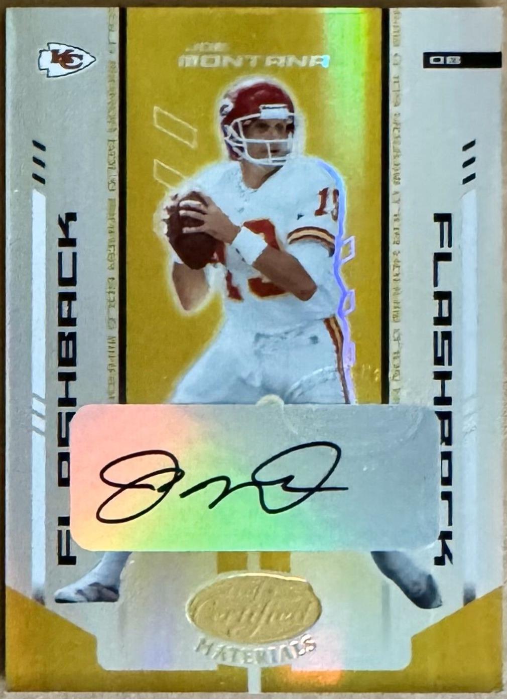 Joe Montana [Mirror Gold Autograph] #137