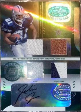 Julius Jones [Mirror Emerald Autograph] #213