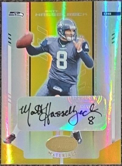 Matt Hasselbeck [Mirror Gold Autograph] #104