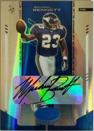 Michael Bennett [Mirror Blue Autograph] #69