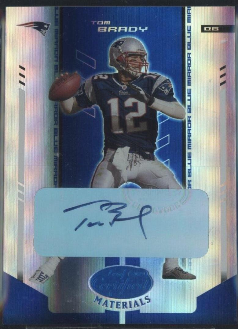 Tom Brady [Mirror Blue Autograph] #71