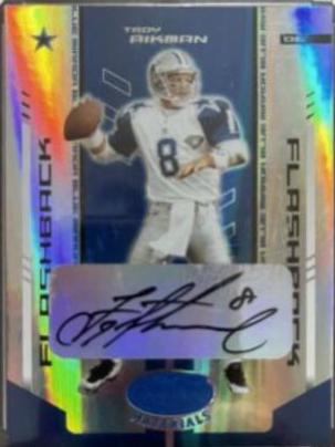 Troy Aikman [Mirror Blue Autograph] #132