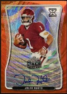 Jalen Hurts [Orange Wave] #BA-JH1