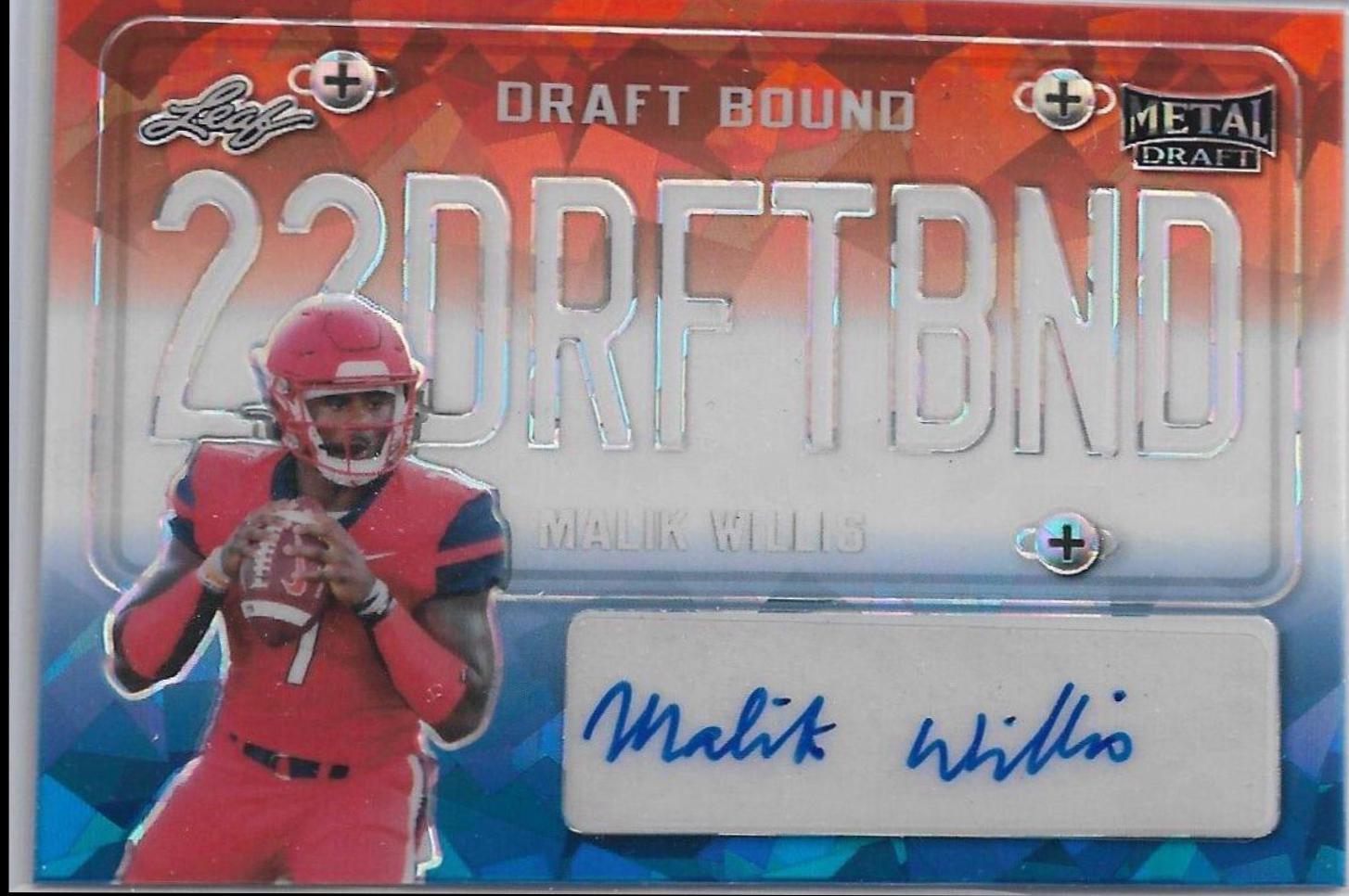 Malik Willis [Red White Blue Crystal] #B-MW1