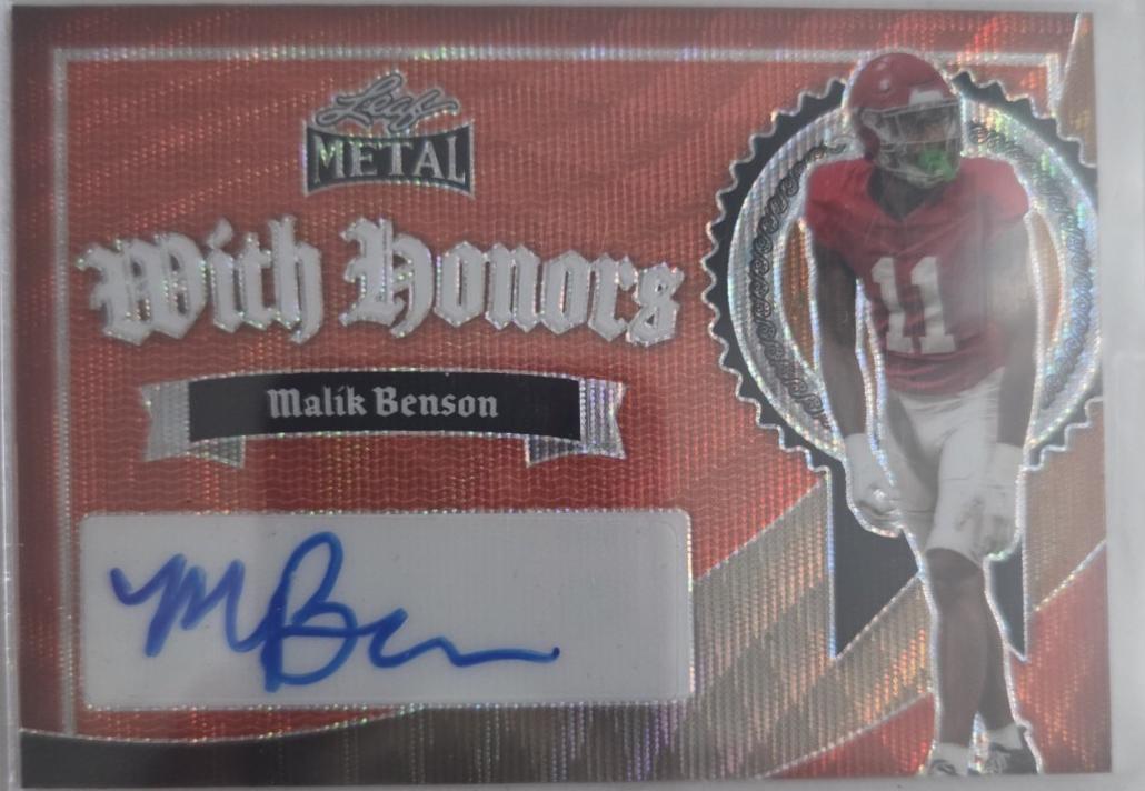 Malik Benson [Red Wave] #WH-MB1