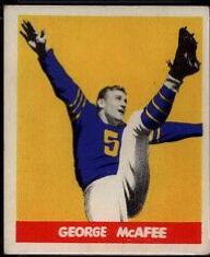 George McAfee [No Nickname on Front] #19