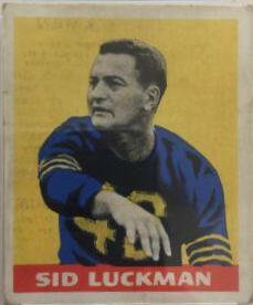 Sid Luckman [Yellow Background] #1