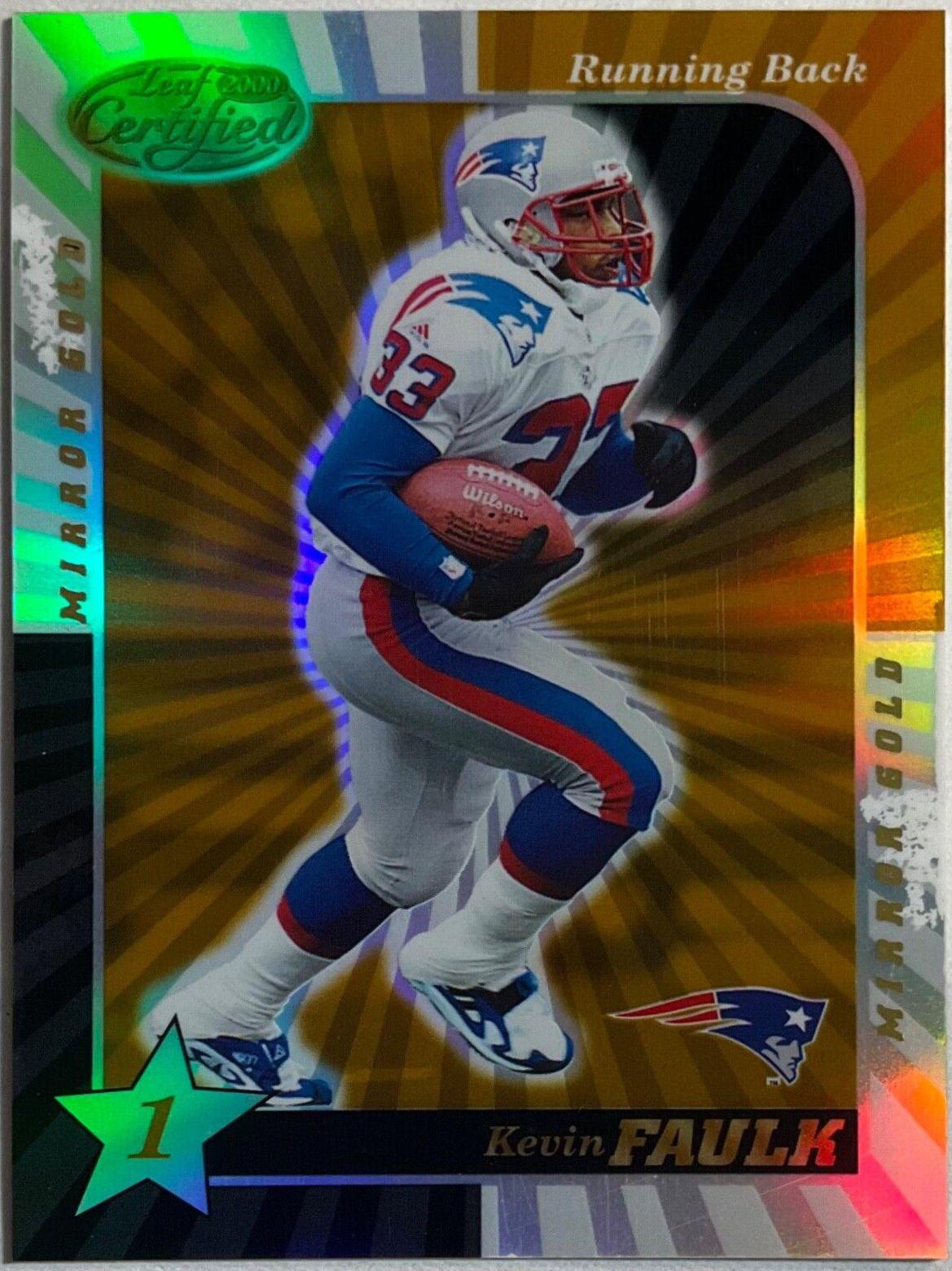 Kevin Faulk [1 Star Mirror Gold] #58