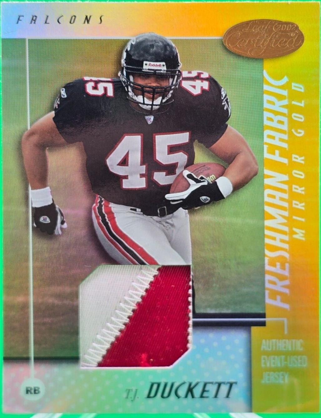 T.J. Duckett [Mirror Gold Jersey] #109