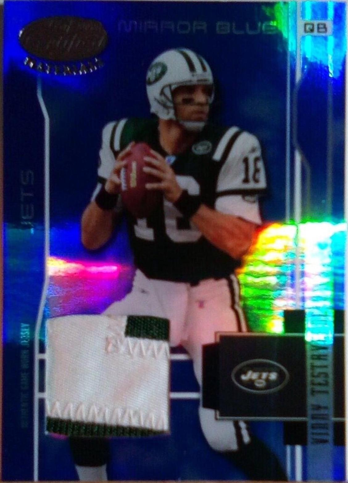 Vinny Testaverde [Mirror Blue Jersey] #63