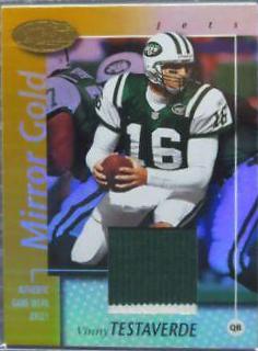 Vinny Testaverde [Mirror Gold Jersey] #63