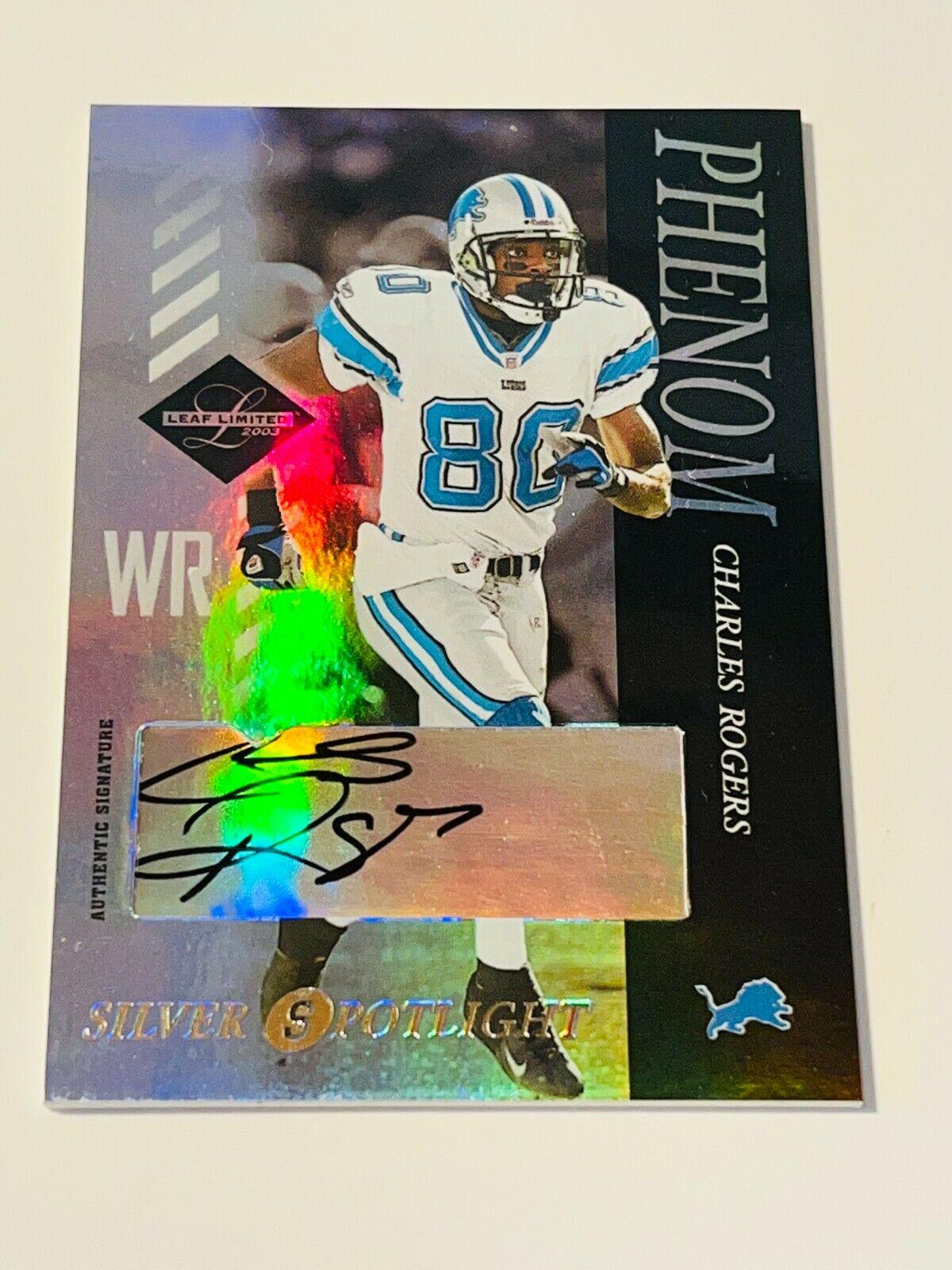 Charles Rogers [Autograph Silver Spotlight] #144