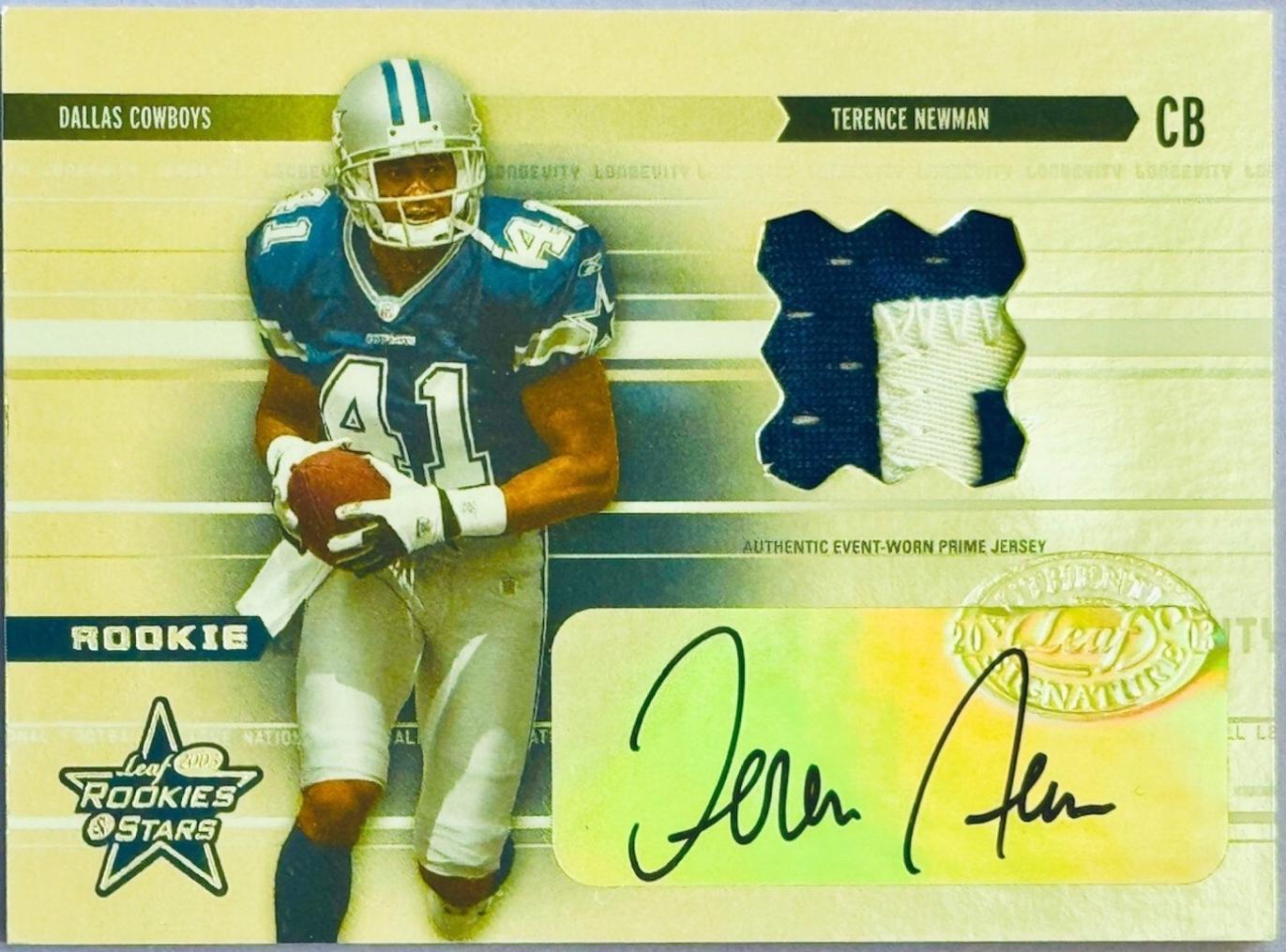 Terence Newman [Jersey Longevity Autograph] #279