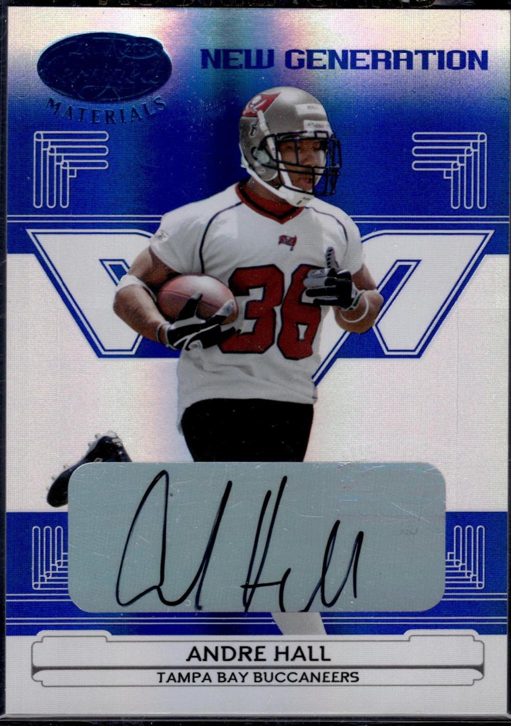 Andre Hall [Mirror Blue Autograph] #170