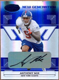 Anthony Mix [Mirror Blue Autograph] #179